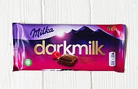 Шоколад темный с малиной Milka Darkmilk Raspberry 85г (Швейцария)