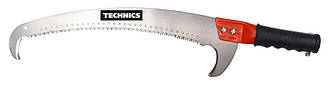 Ножівка пилка садова з двома крюками 430мм Technics 41-299 |ножівка ножовка Пила садовая с двумя крюками 430мм Technics