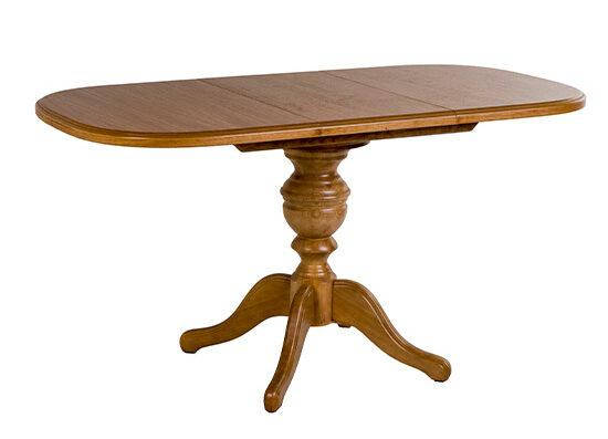 Купить Стол деревянный овальный на одной ножке, кухонный, обеденный ...