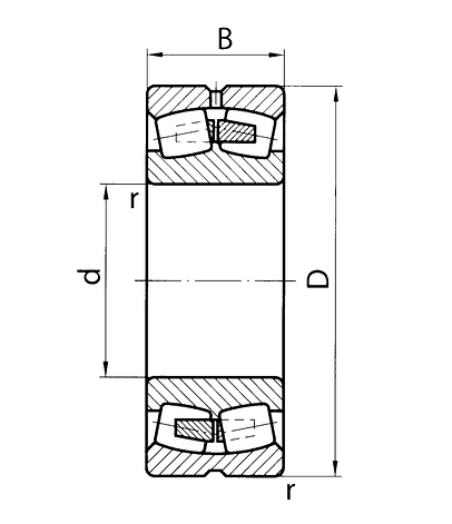 Підшипник 53617 (22317СCW33) BEL розміри 85*180*60, фото 2