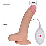 Вібратор The Ultra Soft Dude Vibrating Flesh 8.8", фото 6