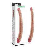 Двосторонній фаллоїмітатор 14" King Size Realistic Ladykiller Tapered Double Penetration, фото 2