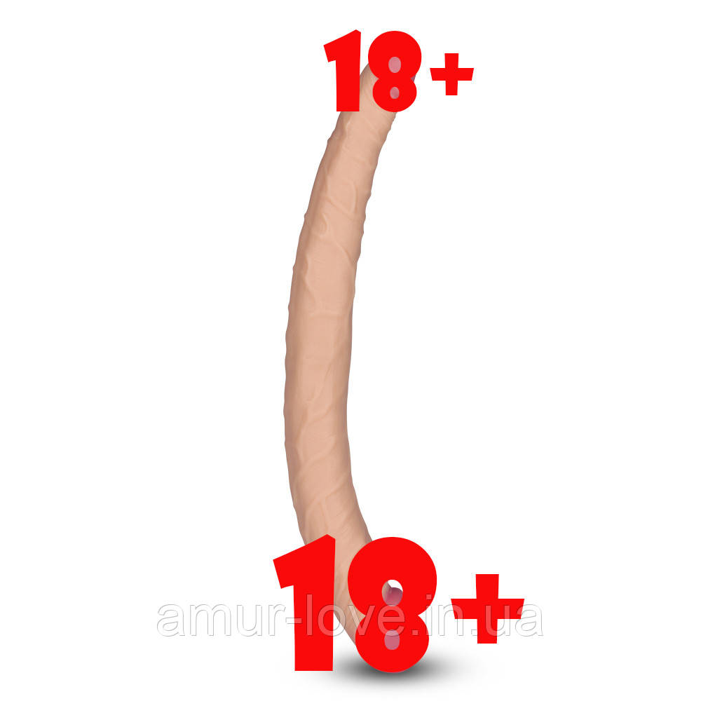 Двосторонній фаллоїмітатор 14" King Size Realistic Ladykiller Tapered Double Penetration, фото 1