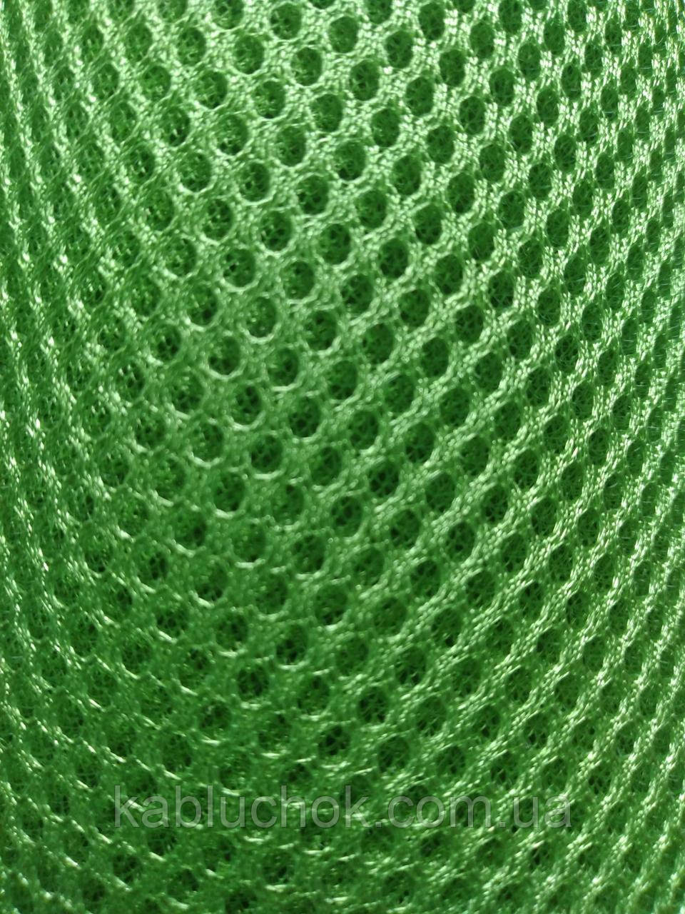 Сітка кросова, тканина на поролоновій основі САЛАТОВИЙ, фото 1