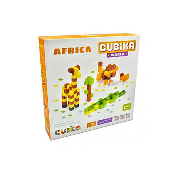 Іграшка дерев'яна Конструктор африка Cubika World №15306