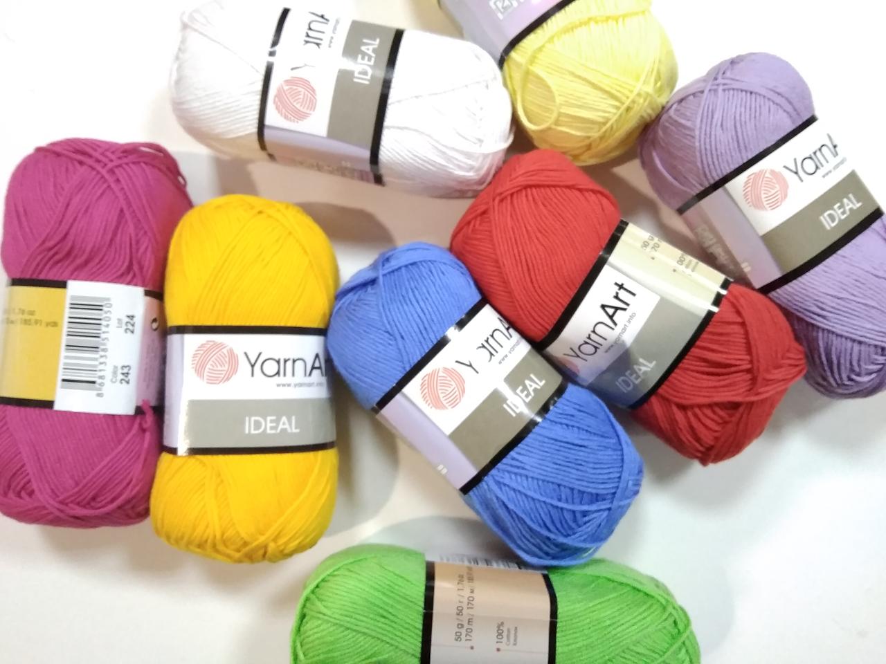 Пряжа Идеал (Ideal) Yarn Art цвет 243 малиновый, 1 моток 50г - фото 2 - id-p1178738301