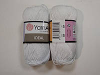 Пряжа Идеал (Ideal) Yarn Art цвет 220 белый, 1 моток 50г
