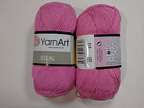 Пряжа Ідеал (Ideal) Yarn Art колір 231 рожевий, 1 моток 50г