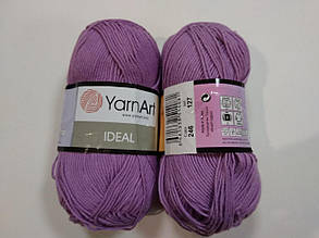 Пряжа Ідеал (Ideal) Yarn Art колір 246 бузковий, 1 моток 50г