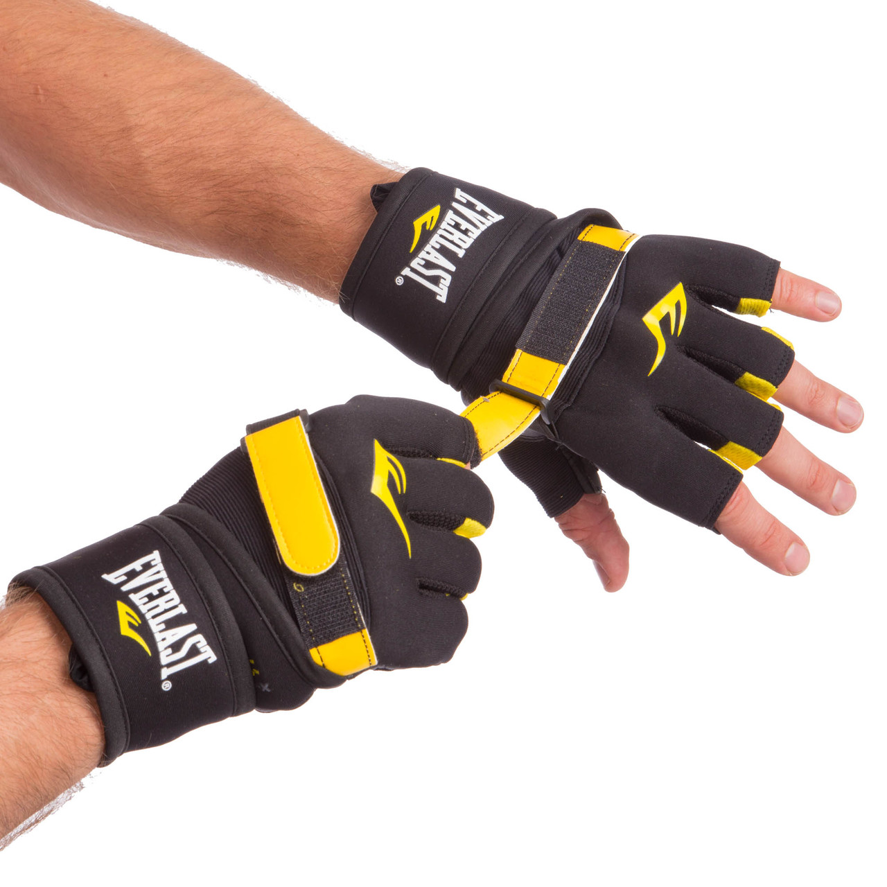 Бінти рукавички внутрішні для боксу гелеві, швидкі бинти Everlast (р-рМ, L)