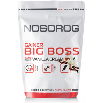 Вітамінний Носоріг Біг Бос / Nosorig Nutrition Gainer Big Boss 1,5 кг ваніль