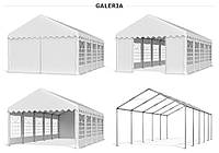 Шатер 6х12 PE полипропилен, торговый павильон, садовая палатка, тент, ангар, гараж, намет с окнами