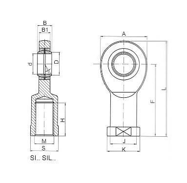 Підшипник ковзання SI 08T/K (SI08T/K) BEL, фото 2