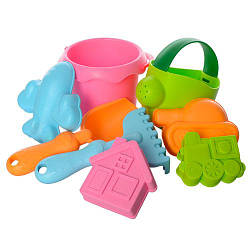 Дитячий ігровий набір для пісочниці 858-6 Силіконовий для гри з піском