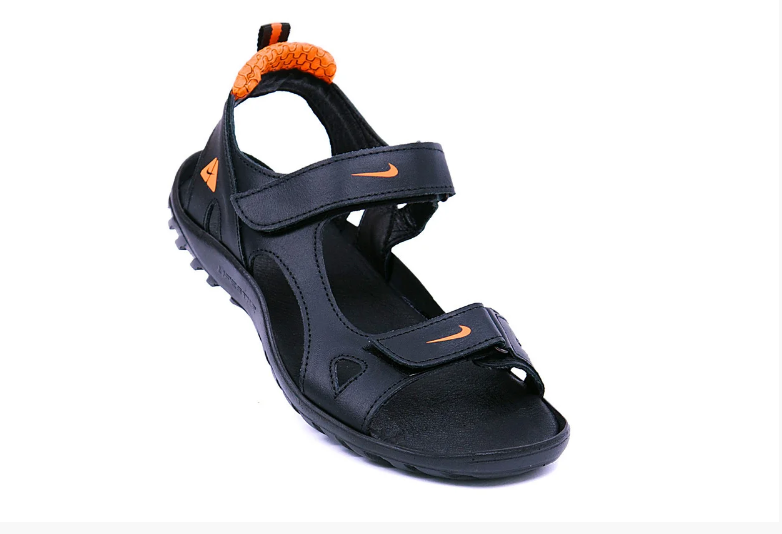 Чоловічі шкіряні сандалі Nike NS orange