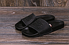 Чоловічі шкіряні літні шльопанці Levis black чорні, фото 9
