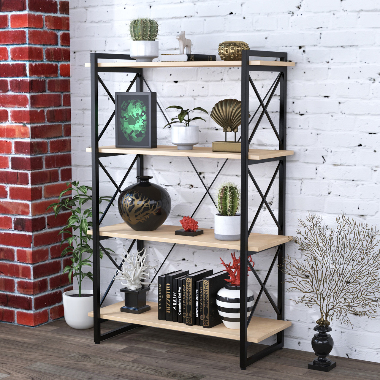 Стелаж Скіф-4-920 Loft Design Дуб Борас