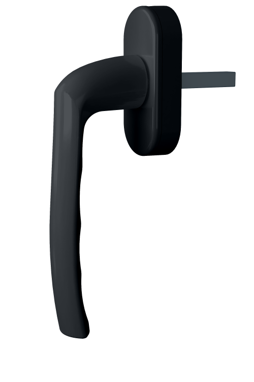 Ручка віконна Astex для металопластикового вікна WH 001 антрацит (РАЛ 7016)
