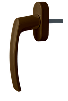 Ручка оконная Astex для металлопластикового окна WH 010 коричневый (РАЛ 8019)