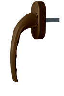 Ручка оконная Astex для металлопластикового окна WH 009 коричневый (РАЛ 8019)