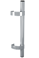 Дверная ручка (комплект-2шт) офісна пряма універсальна 0,5м Astex Р-2 срібло (РАЛ 9006)