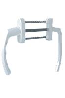 Ручка дверна для металопластикових ПВХ балконних дверей Astex ANTEY BHS 1/3 білий (РАЛ 9016)