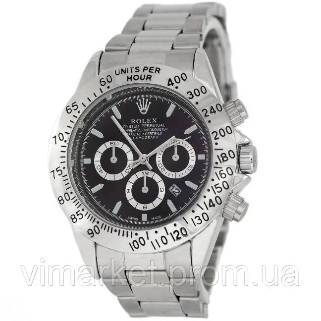 7 варіантів кольору кварцові наручні годинники Rolex Daytona на металевому браслеті