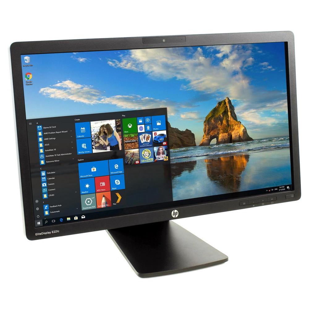 Монітор 22" FullHD 1920*1080 IPS HP E221c LED VGA DVI DP MM USB*2 WC Mic Pivot чорний бв B Гар.12міс! #
