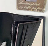 Жіночий брендовий шкіряний гаманець (60145) black Lux, фото 6