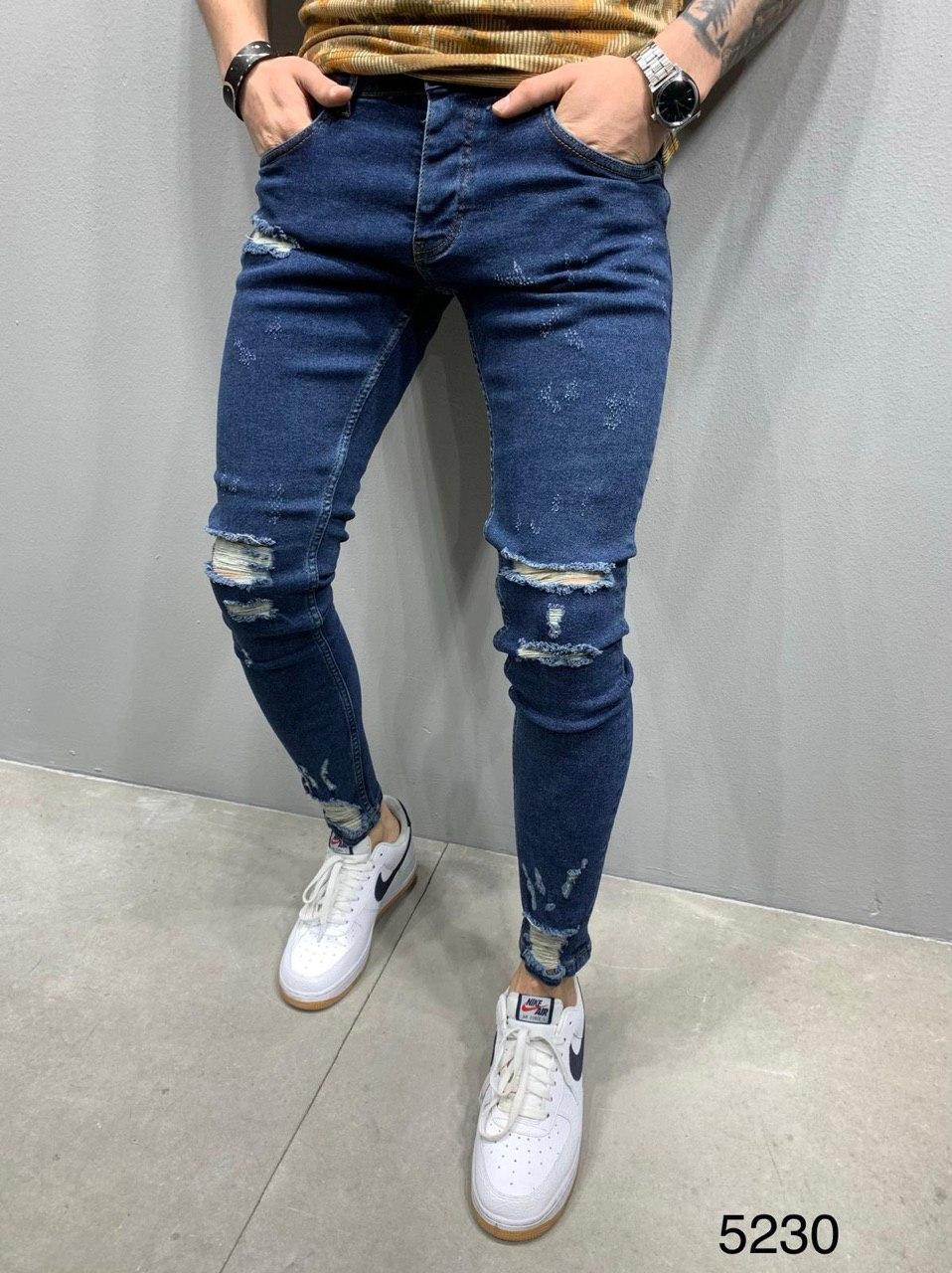 Чоловічі джинси сині 2Y Premium 5230