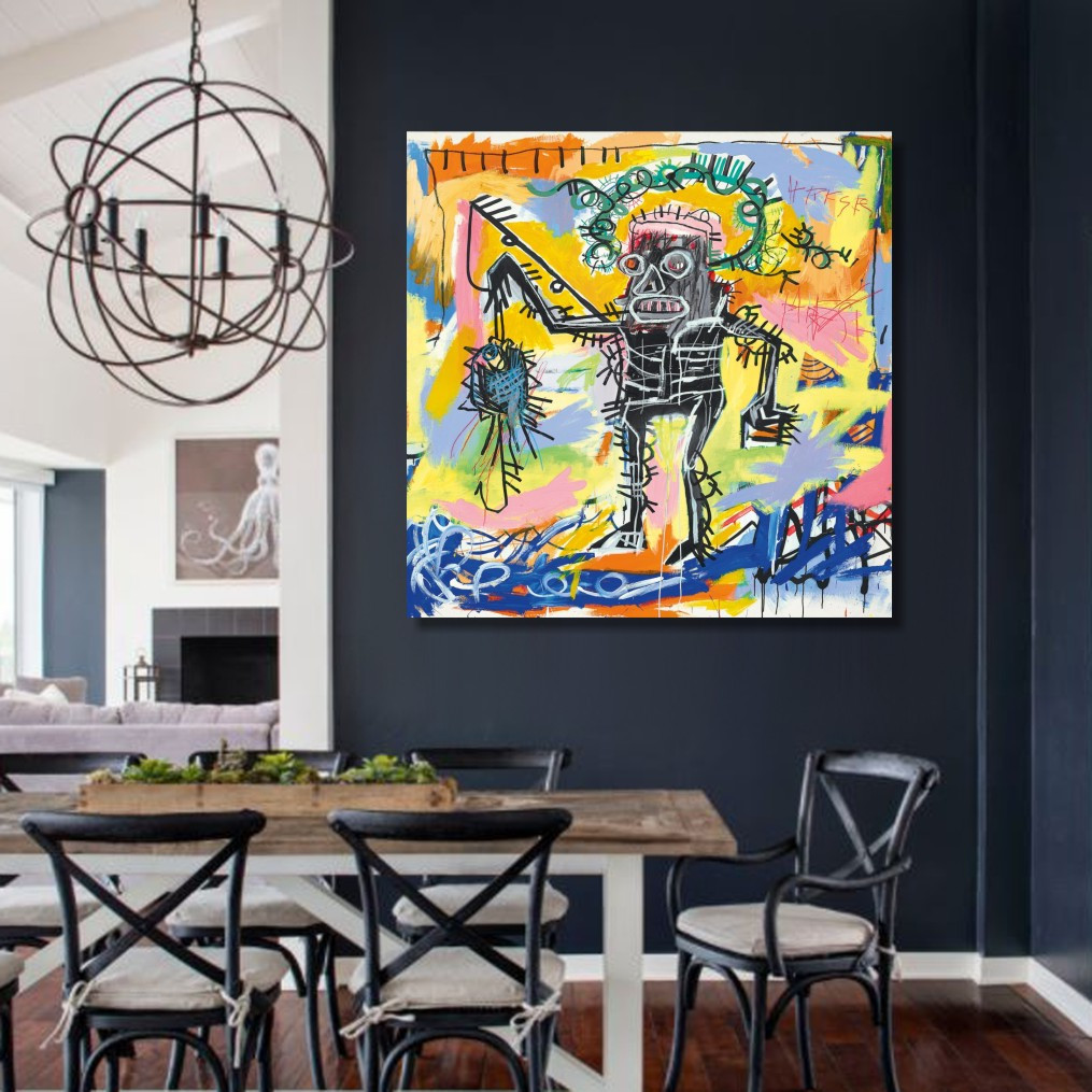 Картина графіті Баскія Рибалка,абстракція, фото 1