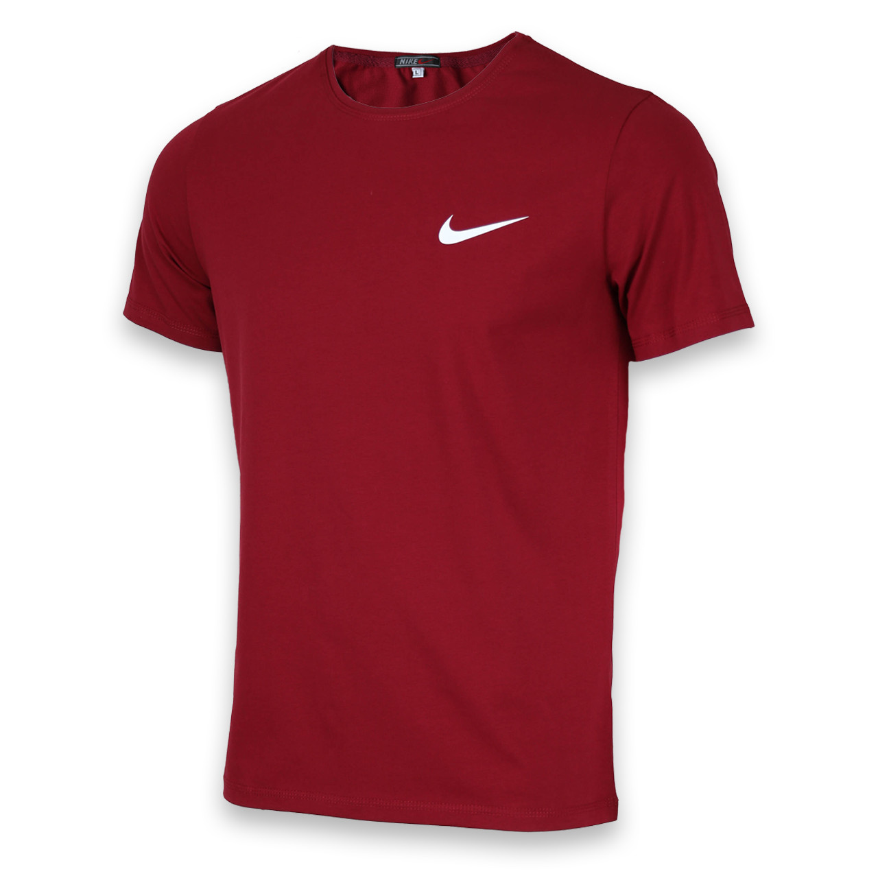 Футболка спортивна бордо NIKE з лого Ф-10 BOR S(Р) 15-002-020, фото 1