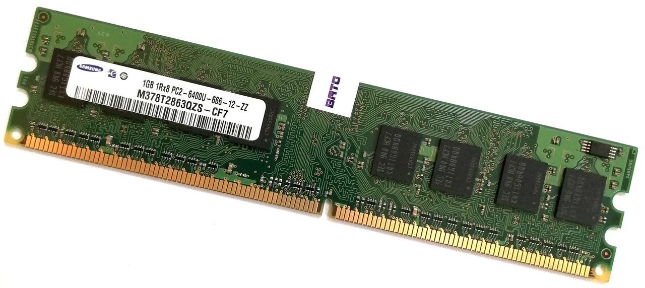 Оперативная память Samsung DDR2 1Gb 800MHz PC2 6400U CL6 (M378T2863QZS-CF7) Б/У