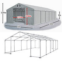 Намет 6х12 ПВХ 560 г/м2 з потужним каркасом торговий павільйон намет тент ангар гараж склад