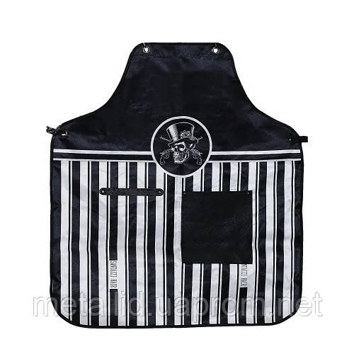Фартук парикмахерский Barber в полоску с карманом YRE FBP-T