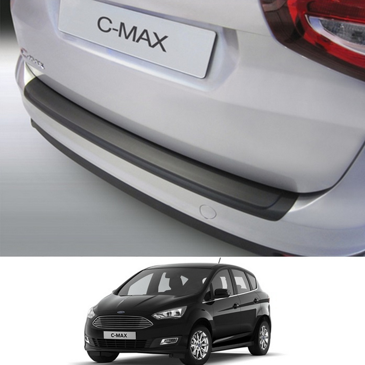 Пластикова захисна накладка на задній бампер для Ford C-Max Mk2 LIFT 2015-2019