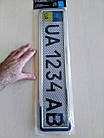 Рамка номерного знака з сіткою Vitol РНС-55055, 1шт, нержавійка і пластик, фото 3