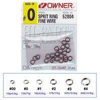 Кільця заводні Owner Split Ring Fine Wire #4