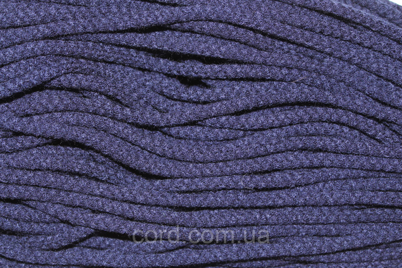 Шнур круглий акрил 6мм синій моток 100м, фото 1