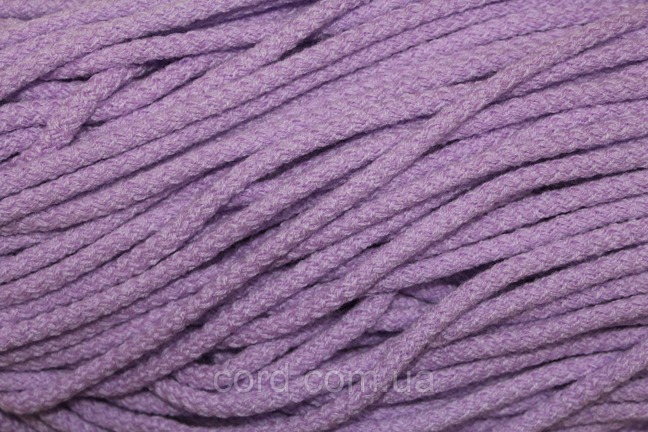 Шнур круглий акрил 6мм фіолетовий304ор моток 100м, фото 1