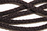 Шнур круглий акрил 6мм темно-коричневий моток 100м, фото 2