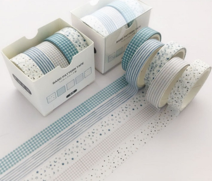 Декоративна самоклеюча стрічка Няшні візерунки Santtiwodo набір 5 шт., фото 1