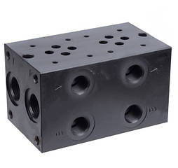 Плита без запобіжного клапана під два гідророзподільника Eurofluid Cetop 3 (Iso 06) серії EM213/2Y