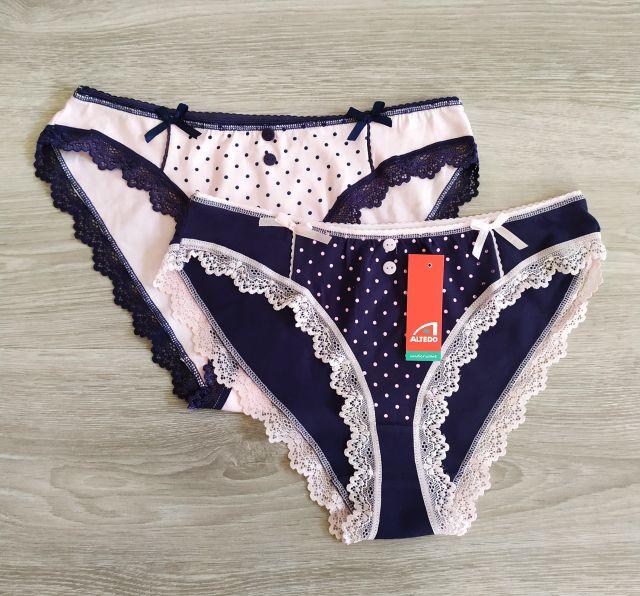 Купить трусы женские хлопок кружево Горошинки. Польша по лучшей цене в ...