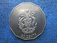 Монета 50 центов Соломоновы острова Британские 2005