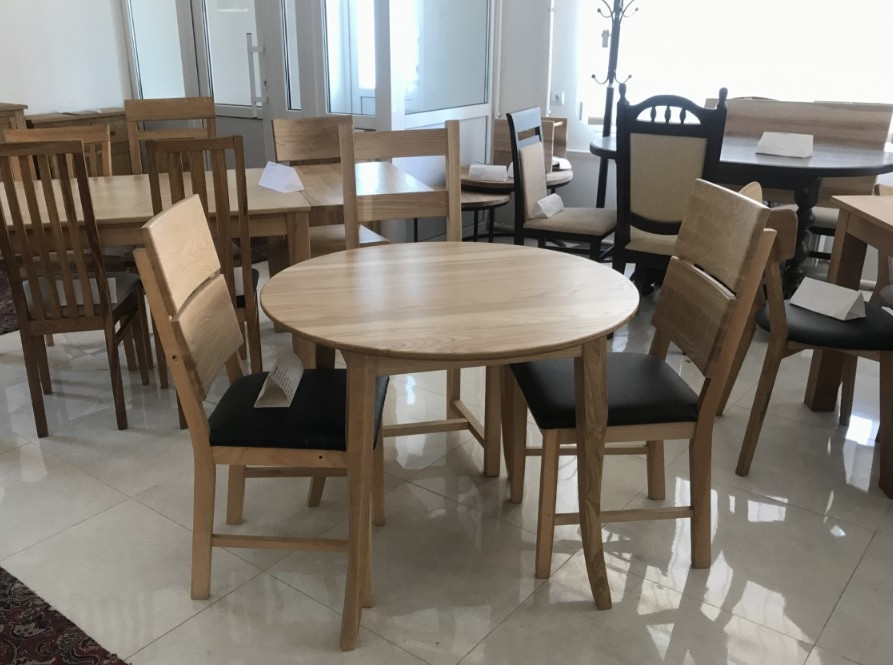 Обідній стіл в скандинавському стилі Женова 900 нерозкладний GOOD WOOD Руськополянський Меблевий Комбінат Явір