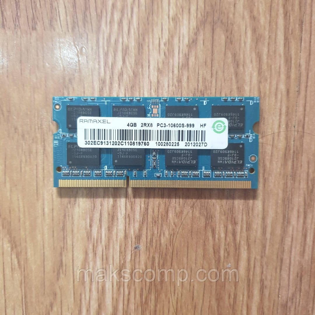 Пам'ять Ramaxel 4Gb So-DIMM PC3L-10600s
