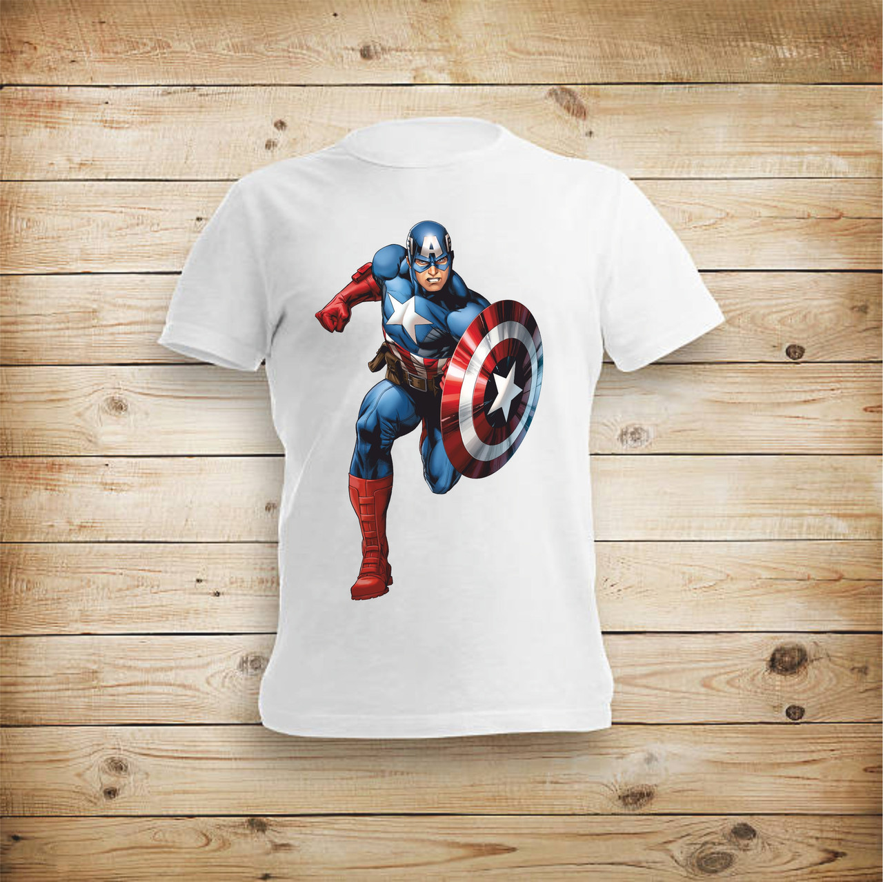 Футболка YOUstyle Captain America 0018 XS White