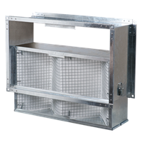 Фильтробокс з касетным фільтром G4 для прямокутного каналу від 400х200ммм