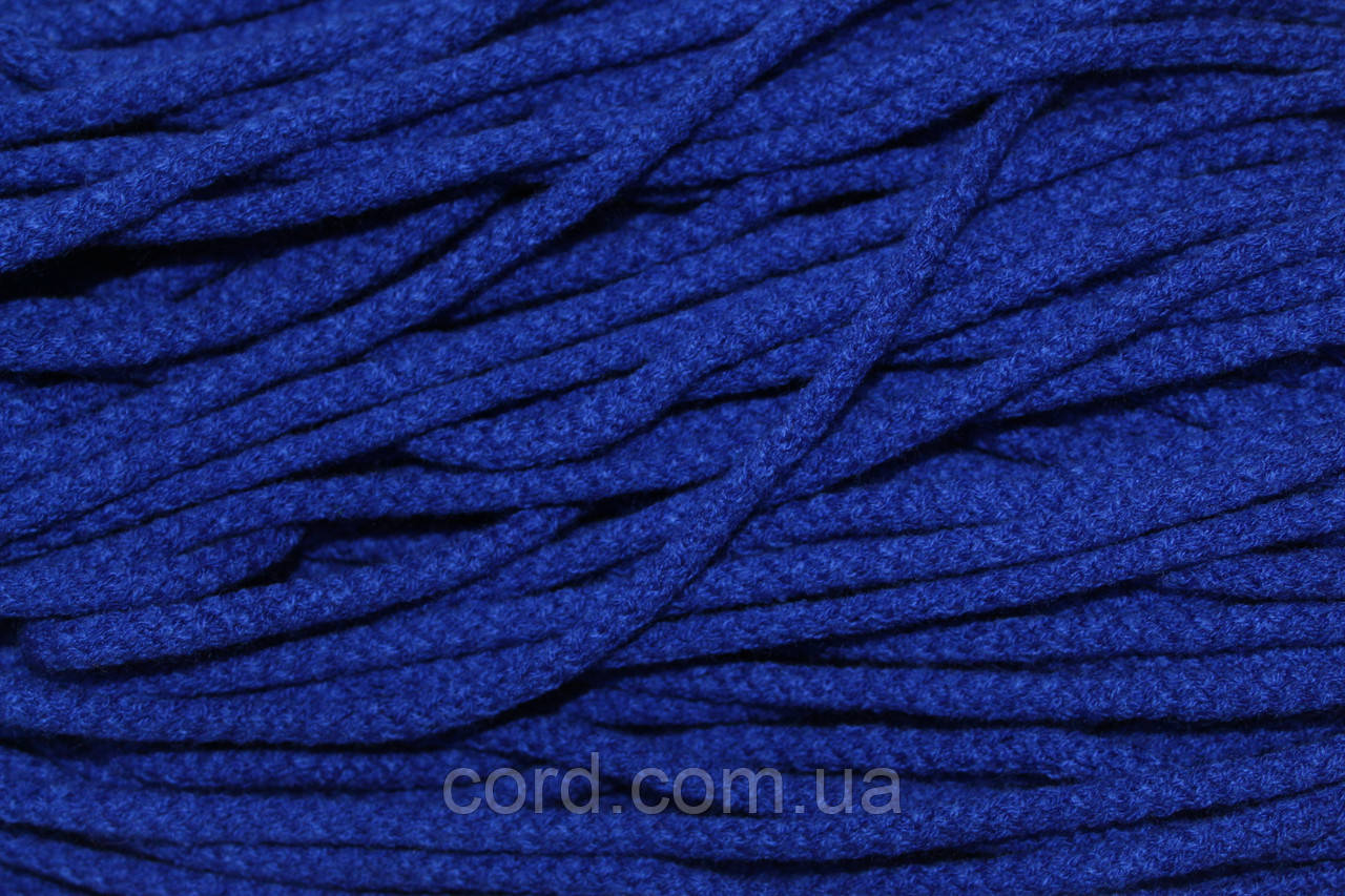 Шнур круглий акрил 6мм волошка моток 100м, фото 1